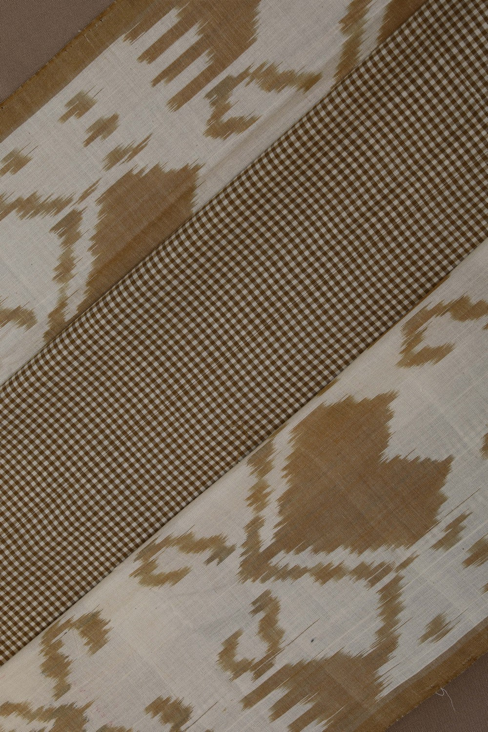 Image of Pochampally Ikat Moss Green Saree